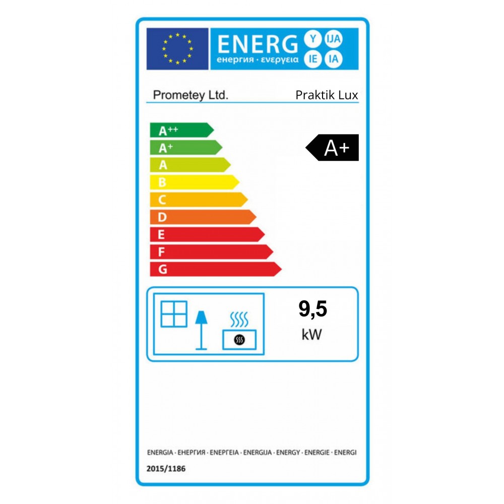 Puuküttega pliit Prometey Perfect Practik Lux keraamilise pliidiga, parempoolne lõõr, elevandiluu, 9.5kW | Puuküttega pliidid |  |