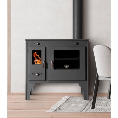 Puuküttega pliit Prometey Retro Eco, 7kW - Puuküttega pliidid