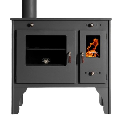 Puuküttega pliit Prometey Retro Eco vasaku lõõriga, 7kW - Puuküttega pliidid