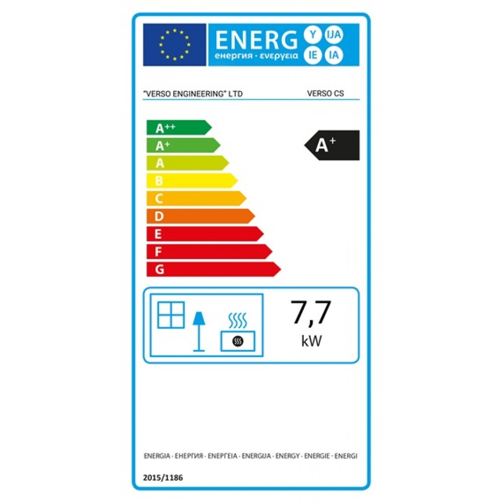 Puuküttega pliit Verso CS Lite, 7.7kW | Puuküttega pliidid |  |