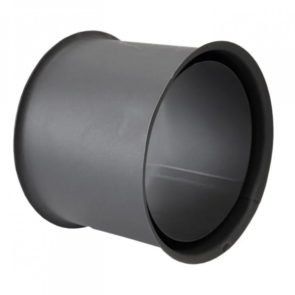 Kahekordne suitsutoru rosett PARKANEX, Teras, Must, 115mm, Ø130 | Kamina suitsutoru | Korstnad |