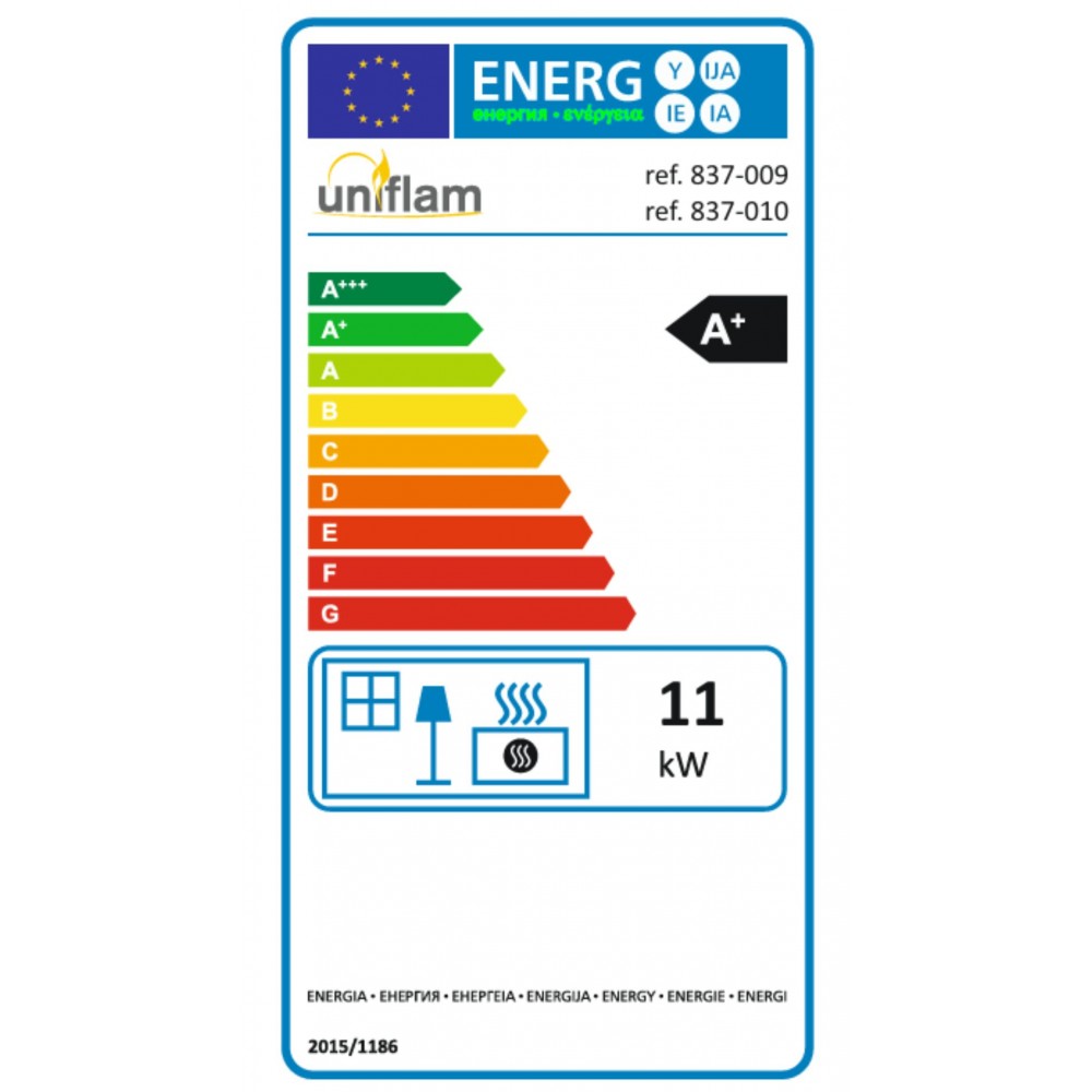 Kaminasüdamik UNIFLAM 760 DURO koos õhukanalite ja õhuvarustusega, 11 kW | Kaminasüdamik | Kaminad |