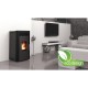 Pelletikamin veemantliga Alfa Plam Commo 15, Must, 15 kW | Pelletikaminad veemantlitega | Pelletikaminad |