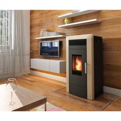 Pelletikamin veesärgiga Alfa Plam Commo, 22.5 kW - Pelletikaminad