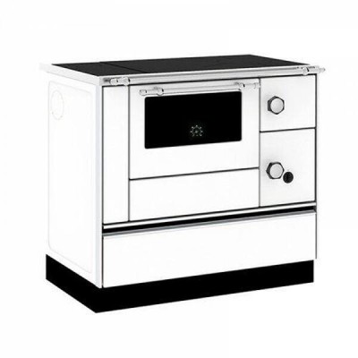 Puuküttega pliit Alfa Plam Alfa 90 H Favorit Valge, 6.5kW - Kaminpliidid / Puupliidid