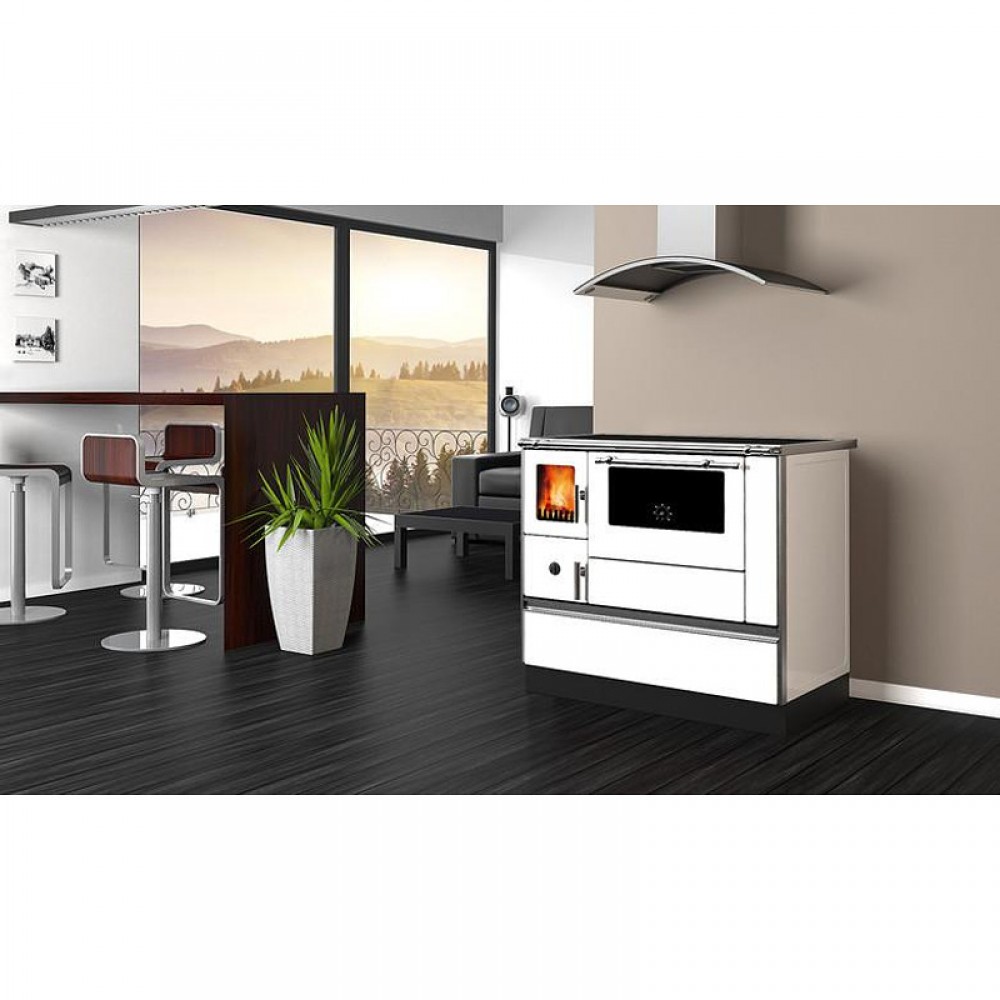 Puuküttega pliit Alfa Plam Dominant 90H Valge, 6.5kW | Puuküttega pliidid | Puit |