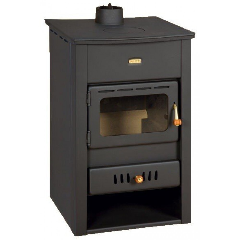 Kaminpliit veemantliga Prity K2 CP W10 malmist ülaosaga, 13.3kW | Malmist kaminpliidid | Kaminpliidid |