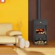 Kaminpliit Prity K2 CP malmist ülaosaga, 10,4kW | Õhuga kaminpliidid | Kaminpliidid |