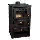 Kaminpliit Prity K22 CP malmist ülaosaga, 10.4kW | Õhuga kaminpliidid | Kaminpliidid |