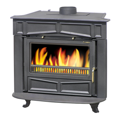 Kaminpliit / puupliit Plamen Glas Franklin 11kW - Malm kaminad