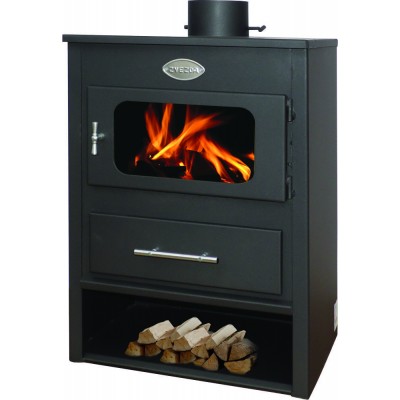 Kaminpliit / puupliit Zvezda 1 Eko, 6.9kW, Palgi - Kaminpliidid / Puupliidid