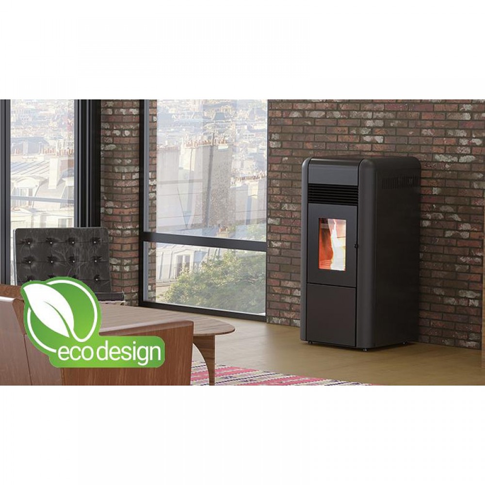 Pelletikamin veemantliga Alfa Plam Dino, Must, 17 kW | Pelletikaminad veemantlitega | Pelletikaminad |