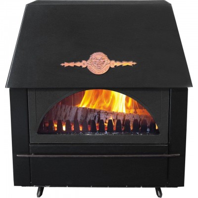 Veesärgiga kamin Alfa Plam Rustikal E, 14kW - Kaminpliidid / Puupliidid