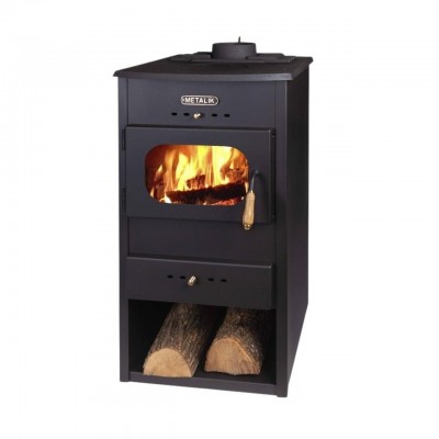 Kaminpliit / puupliit Metalik Hit Cast raud valualumiinium peal, 8.6 kW - 