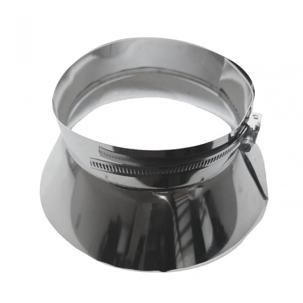 Korstna krae 8°- 30°, Roostevaba teras AISI 304, Läbimõõt 130mm-350mm | Suitsutoru rosetid | Korstnad |