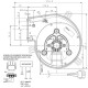 Suitsutõmbe ventilaator pelletikaminatele Eco Spar, Nordica Extraflame, Palazzetti, Piazzetta, Sideros, Palladio ja teistele ventilaator 160m³/h 50W 300Pa | Pelletikaminate ventilaatorid ja puhurid | Pelletikamina osad |