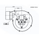 Suitsutõmbe ventilaator 162m³/h 57W 310Pa | Pelletikaminate ventilaatorid ja puhurid | Pelletikamina osad |