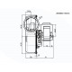 Suitsutõmbe ventilaator 162m³/h 57W 310Pa | Pelletikaminate ventilaatorid ja puhurid | Pelletikamina osad |
