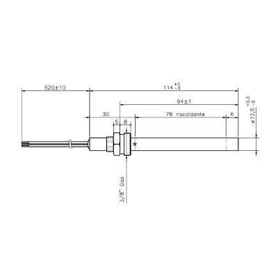 Pelleti süütepulk Ecoteck, Ravelli ja teised kogupikkus 114mm, 250W - Toote võrdlus