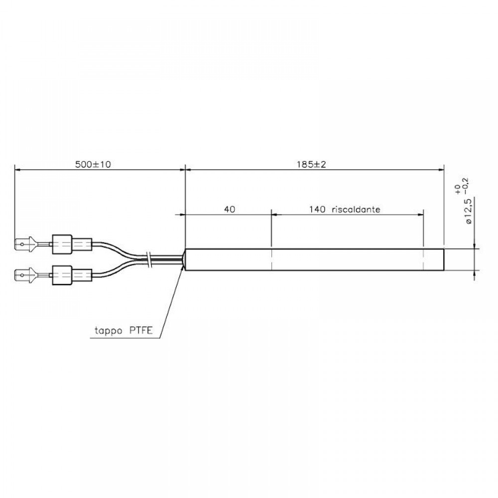 Pelleti süütepulk La Nordica jt, kogupikkus 185mm, 400W - x2 | Pelleti süütepulk | Pelletikamina osad |