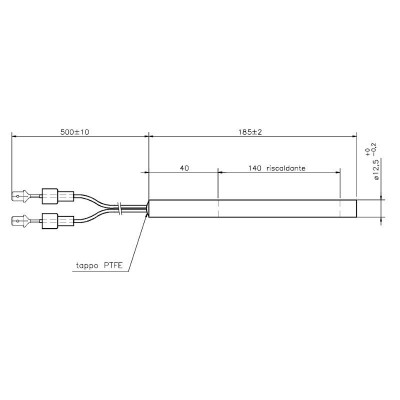 Pelleti süütepulk La Nordica jt, kogupikkus 185mm, 400W - x2 - Eripakkumised