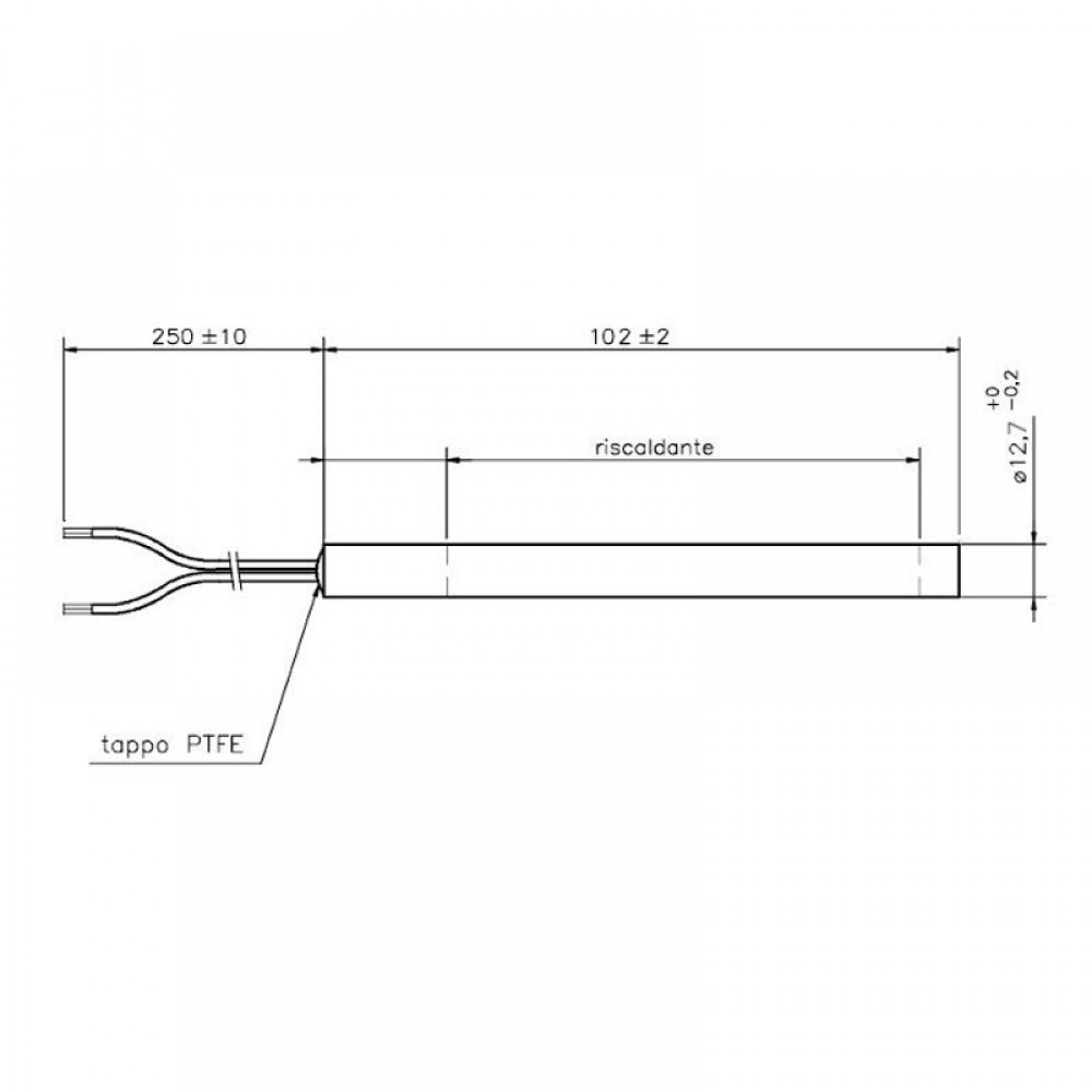 Pelleti süütepulk Arce, Cadel, Eurofiamma, Eurosteack ja teised, kogupikkus 101mm, 300W | Pelleti süütepulk | Pelletikamina osad |