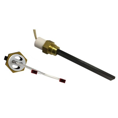 Musta kvartskristalliga Pelleti süütepulk Eco Spar, BURNiT, Whitfield, Lennox ja teised, kogupikkus 123mm, 400W - Pelleti süütepulk