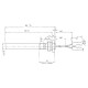 Pelleti süütepulk Palazzetti jt, kogupikkus 188mm, 350W | Pelleti süütepulk | Pelletikamina osad |