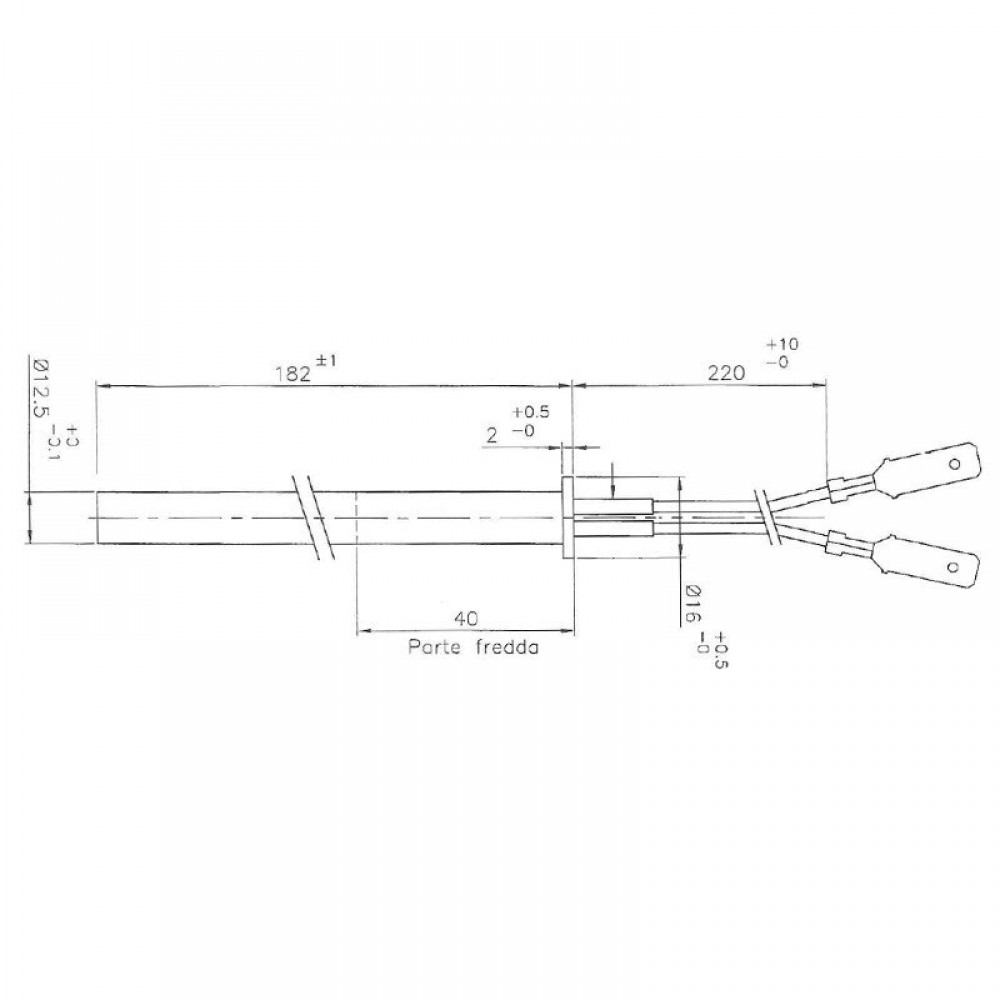 Pelleti süütepulk Edilkamin, Thermorossi jt, kogupikkus 182mm, 350W | Pelleti süütepulk | Pelletikamina osad |