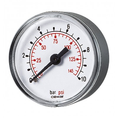 Axial manometer Cewal, Rear connection - Keskküte