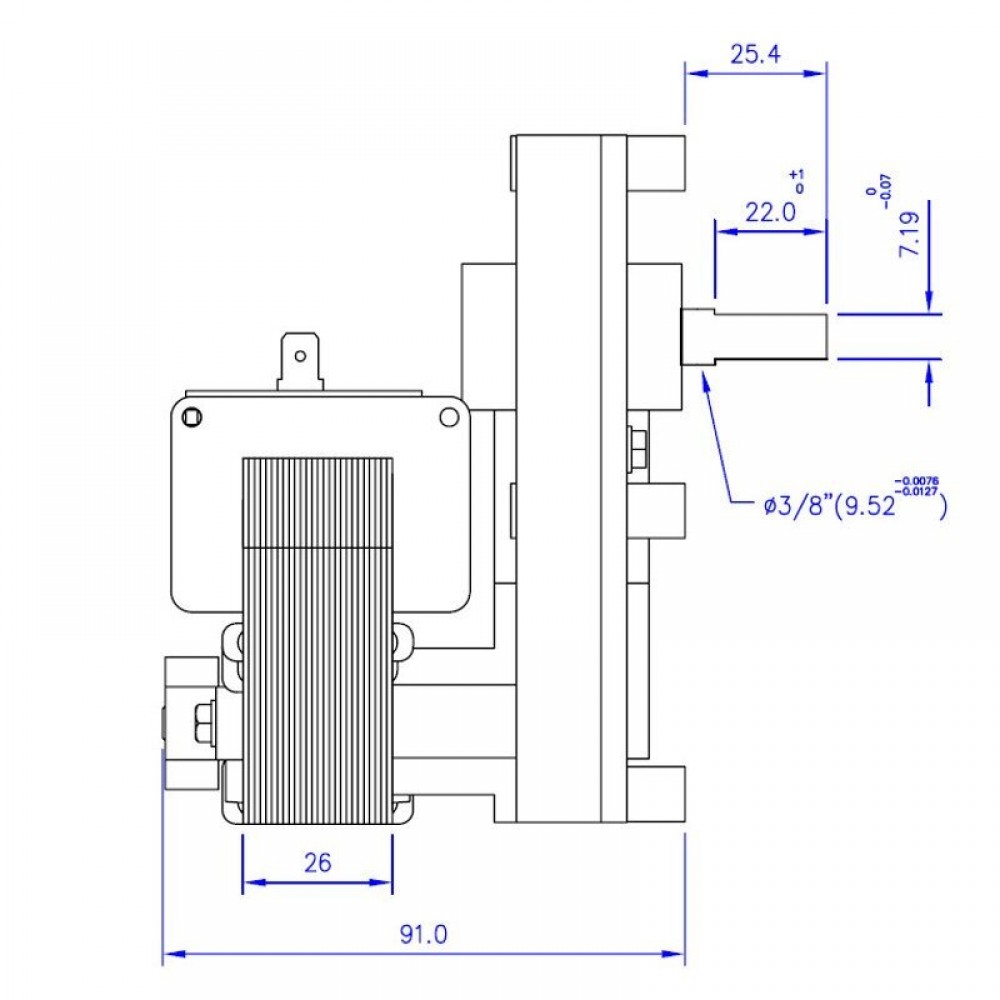 Reduktormootor Mellor FB1192, 1,26 RPM | Reduktormootorid | Pelletikamina osad |