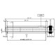Tangentsiaalne ventilaator Ø45 mm, vooluhulk 180 m³/h | Ventilaatorid ja puhurid | Pelletikamina osad |