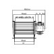 Tangentsiaalne ventilaator Ø60 mm, vooluhulk 70 m³/h | Ventilaatorid ja puhurid | Pelletikamina osad |