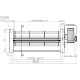Tangentsiaalne ventilaator Ø80 mm, vooluhulk 305 m³/h | Ventilaatorid ja puhurid | Pelletikamina osad |