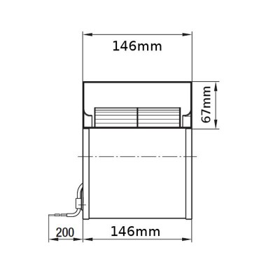 Tsentrifugaalventilaator EBM pelletikahjudele Caminetti Montegrappa, Ecoteck, MCZ, Palazzetti, Ravelli, Royal jt, vooluhulk 265 m³/h - Pelletikaminate ventilaatorid ja puhurid