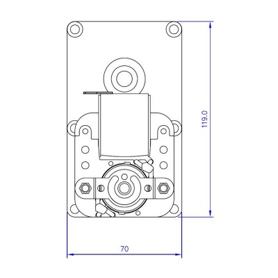 Reduktormootor Mellor FB1255, 4RPM pelletikahjule Eco Spar jt - Pelletikamina osad