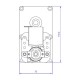 Reduktormootor Mellor FB1255, 4RPM pelletikahjule Eco Spar jt | Reduktormootorid | Pelletikamina osad |