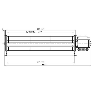 Tangentsiaalne ventilaator Fergas pellet Superior ja teistele Ø60 mm, vooluhulk 200 m³/h - Toote võrdlus
