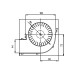 Tangentsiaalne ventilaator pelletikahjudele Ø80 mm, vooluhulk 251-302 m³/h | Ventilaatorid ja puhurid | Pelletikamina osad |