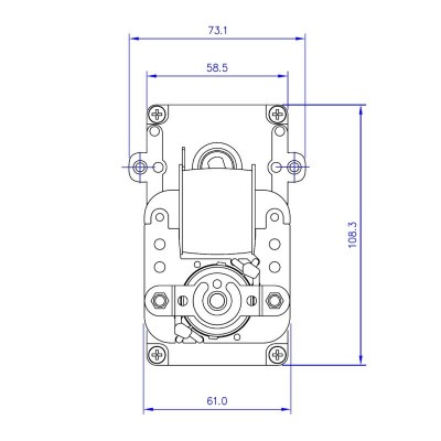 Õõnesvõlliga reduktormootor Mellor KB1008 5RPM pelletikahjule Cadel, Deville, Eurofiamma, Eurostek, Italiana Camini, Karmek One, Zibro, Puros, Qlima, Italflame, Tecnoflam, Bestfire, TMC, MG, Ambiente e Calore, Fair, King Fire, Mecatech jt - Pelletikamina osad