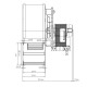 Tsentrifugaalventilaator EBM pelletikahjudele Ecoteck, Edilkamin, Ravelli jt, vooluhulk 140 m³/h | Ventilaatorid ja puhurid | Pelletikamina osad |