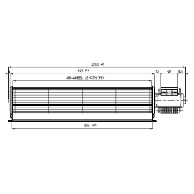 Tangentsiaalne ventilaator Fergas pelletikahjudele Ecoforest ja teistele Ø60 mm, vooluhulk 256 m³/h - Toote võrdlus