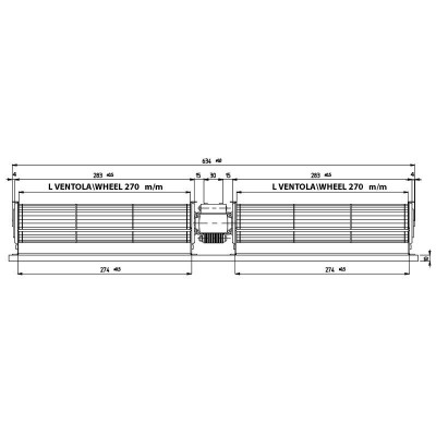 Topelt ristvooluventilaator Fergas pelletahjudele Edilkamin, Ecoteck, Ravelli ja teised, Ø60 mm, vooluhulk 248 m³/h - Toote võrdlus