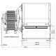 Tsentrifugaalventilaator EBM, vooluhulk 210 m³/h | Ventilaatorid ja puhurid | Pelletikamina osad |