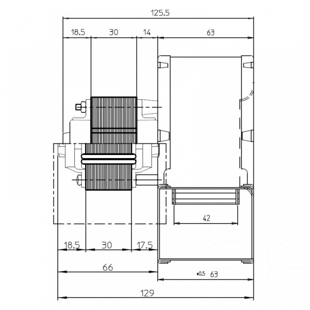 Tsentrifugaalventilaator Fergas, vooluhulk 121 m³/h | Ventilaatorid ja puhurid | Pelletikamina osad |