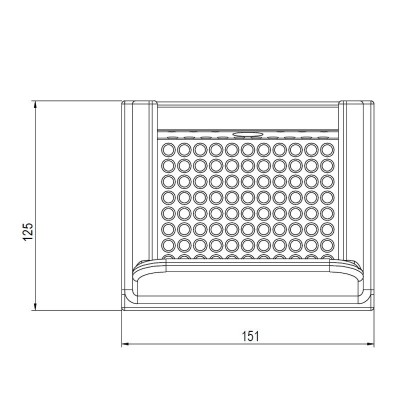 Malm Põleti pott pelletpliidile Eco Spar Orion, 151X125 - Pelletikamina osad