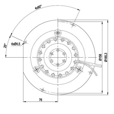 Suitsueemaldi EBM 185 m³/h pelletikahjudele Clam, Deville, Ecoteck, Edilkamin, Karmek One, Ravelli, Puros, Palazzetti jt - Pelletikaminate ventilaatorid ja puhurid