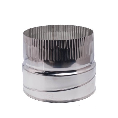 Adapter painduvale suitsutoru vooderdusele, roostevaba teras AISI 304, isane, Ф80-Ф300 - Suitsutoru üleminekud