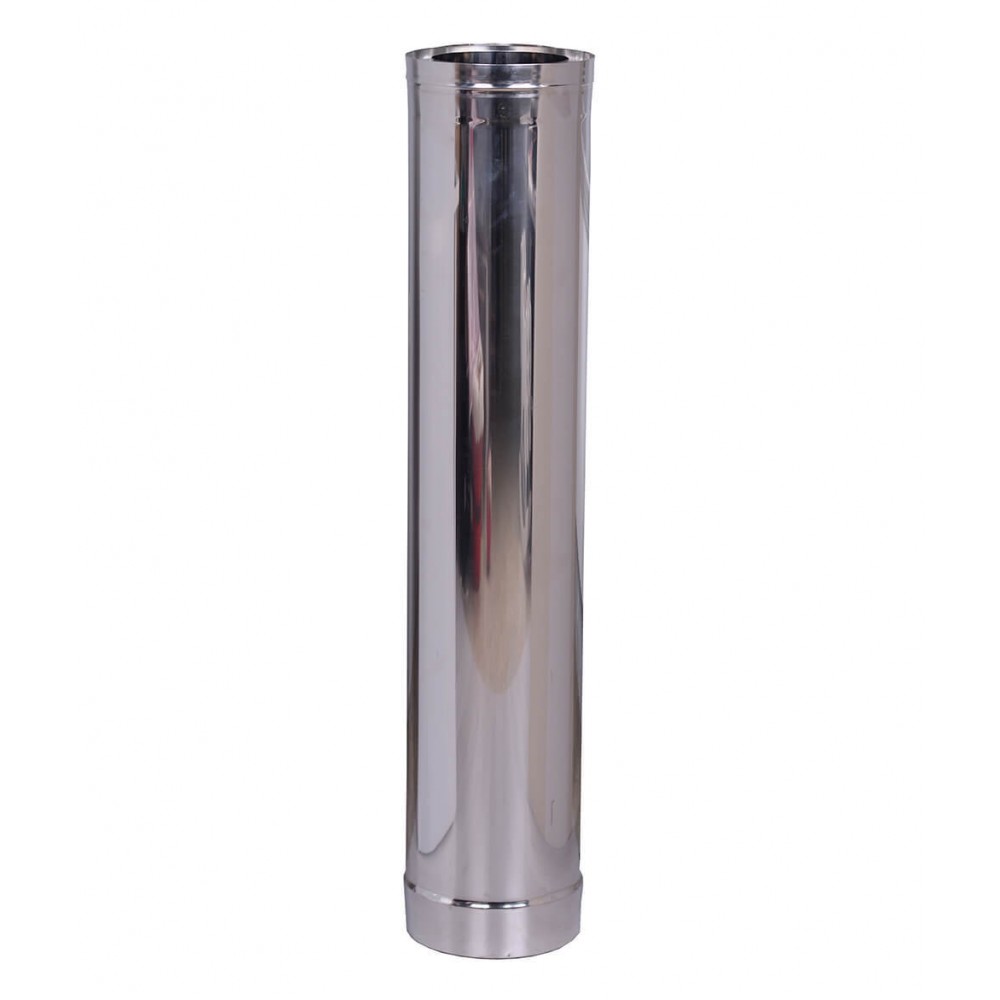 Kaheseinaline suitsutoru, roostevaba teras AISI 304, sirge, isoleeritud, 1m, Ф80-130 - Ф300-350