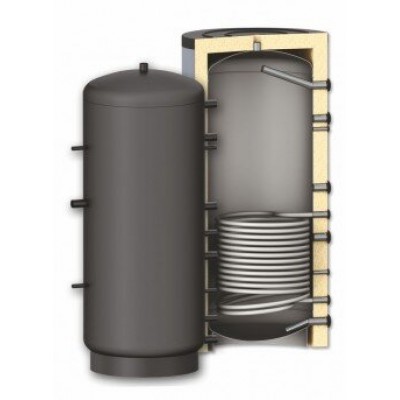Buffer Tank Sunsystem, Model PR 800, Capacity 800L, One heat exchange coil Vessel - Akumulatsioonipaagid